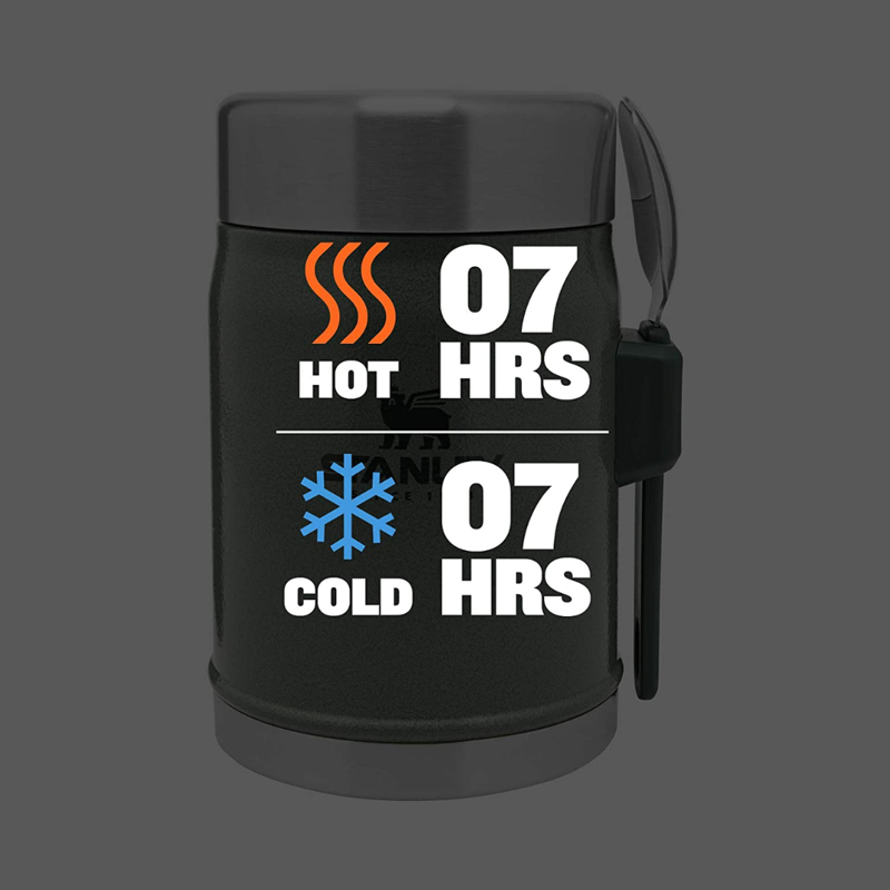 Stanley Legendary Food Jar  Spork Hammertone Green-2